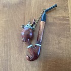 Vtg  Genova Bruyere Guarantie Pipe   Metal Lid  3 Piece