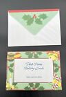 Classic Christmas Photo Holder Greeting Cards - Blank Inside  -  Set Of 8