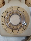 Vintage Rotary Dial Beige Desk Telephone Western Electric Bell System 500 Retro