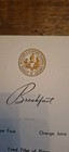  Rare 1939 London Midland   Scottish Railway Company Breakfast Menu At Oakham