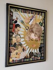 Vtg 1966 Mod Personality Collage  marge  By Artist Rose Framed Mixed Media Art