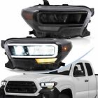 Pair Full Led   Drl Reflector Headlights For 2015-2022 Toyota Tacoma Front Lamps