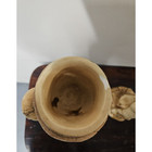 Vtg Pair Marwal Ind Inc Boy Girl With Baskets Chalkware Figure Statue Maximalist