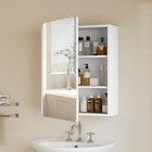 Adjustable Medicine Cabinet Mirror Wall Mount Bathroom Storage Organizer New