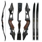 Pmz 60  Ilf Takedown Recurve Bow Black Metal Riser Archery Hunting Set 20-50lbs