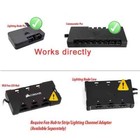 Lot Of 2-10 Corsair Rgb To Aura mystic Light  motherboard  Argb Adapter 3 Pin