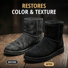 Nubuck   Suede Dye Black With Applicator   3-way Suede Brush - Suede Color Resto