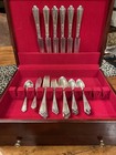 D orleans 1923 Towle Sterling Silver Flatware 6 Service Set 38 Pc Sugar Bttr Box