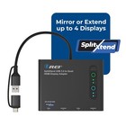 Orei Splitxtend Usb 3 0 To Quad Hdmi Display Adapter  sx-4c4k1080 