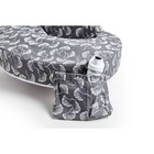 My Brest Friend Original Nursing Pillow - Gray Flowing Fans