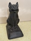 Vintage Cast Metal Advertising Feed The Kitty Dime Coin Bank Promotional Display