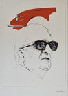 Signed Enzo Ferrari Nani Tedeschi Lithograph Print