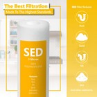 Sediment Water Filter Replacement     5 Micron  High Capacity     10 Inch     50 Pack