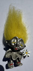 Rawcliffe Pewter Troll  Marked Yellow Hair Daisy 1992