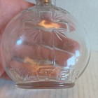 Antique Glass Holy Water Bottle With Original Crown Top  4 3 4 