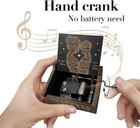 Music Box Gifts For Mom From Son you Are My Sunshine Hand Crank Engraved Wooden