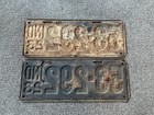 Rare 1923 Indiana License Plate Plates Pair All Original Paint Hard To Find