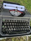 Underwood  Typewriter    Case W  Folding Legs   Glass Keys