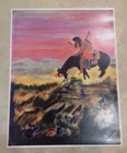 Gg Allin   G g  Allin Indian On Horse On The Plains Obscure 12 X 15 Artist Print