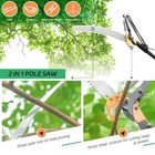 Pole Saws For Tree Trimming  13 7 Ft Manual Tree Trimmer Long Handle Pruner     