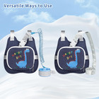 Toddler Harness Backpack Leash With Wrist Link   Cute Dinosaur Anti-lost Walking