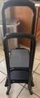 Lot Of Two - Ste Stools With Handles-heavy Duty -black 18   l X 11 5   w X34   h