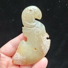 Chinese Jade collectibles  Manual Sculpture the Ancient Jade Statue Pendanth637