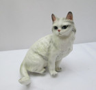 Lefton  White Persian Porcelain Cat Kitty Figurine   2919 Vintage Japan
