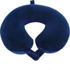 Makimoo Travel Neck Pillow  Top Memory Foam Pillow For Head Support  Blue