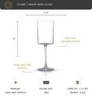 Claire 11 4oz White Wine Glass Set Of 2  Elegant Crystal Stemware Stemmed Win   