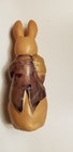 Vintage Easter Celluloid Bunny Rabbit Holding Carrot Toy Japan 5 5   