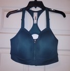 Victoria s Secret Pink Size Largeultimate High Impact Front Zip Green Sports Bra