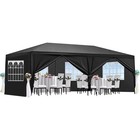 Party Tent 10x20ft Heavy Duty Waterproof Outdoor Wedding Tent W 6 Remov Sidewall