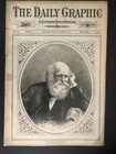 Complete 1874 Daily Graphic Illustrated Large Newspaper Advertising 11 3 Vg exc