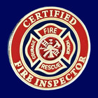 Certified Fire Inspector Pin  1-1 8   Crafted With 10k Gold Plated   77