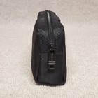 Tumi For Delta Black Travel Toiletry Cosmetic Bag Zipper Pouch Red Logo Bag