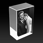Personalised 3d Crystal Photo Frame Gifts  Anniversary Birthday Wedding Presents
