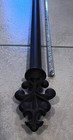 Pottery Barn Antique Bronze 1 25 Wide Curtain Rod Brackets   Finials 88 -122  Xl