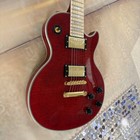 Custom Shop Les Paul Electric Guitar Vintage White Maple Fingerboard Red Finish