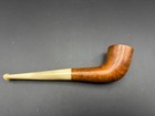 Vintage Ropp Made In France Zulu Estate Pipe  Horn Stem - Barely Smoked