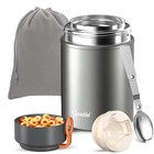 Thermo For Hot Food  17oz  Grey   10h Hot   Cold  Leakproof  Dishwasher Safe 