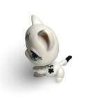 Hasbro Littlest Pet Shop Lps Cat White Black Flowers  547 Toy 2007-2010s