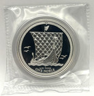2018 Isle Of Man Viking Longship One Noble 1 Oz Silver Coin Proof