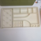 Vintage Wilson Wil-hold Green Plastic Sewing Box With Tray  flaws    Sewing Feet
