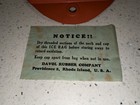 Vintage Davol Rubber Co Usa  402 Standard Ice Cap Bag Hot Water Bottle Nos  
