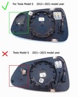 12-21 Tesla Model S Right Side Auto Dim Heated Mirror Glass Rh R Wide-angle