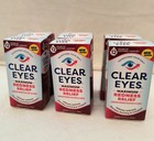 6  Brand New Clear Eyes Maximum Strength Redness Relief Eye Drops 0 5 Oz Each