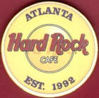 Hard Rock  Promo Casino Chip  Atlanta  Ga   B50 