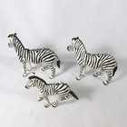 Safari Ltd Zebra Figure Toy Lot 2008