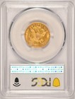 1867  5 Liberty Gold Half-eagle Pcgs Au53 Less Than 100 Known Pre-33 Gold